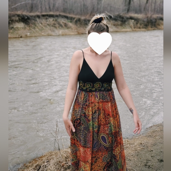 Vintage Paisley Dress - Picture 3 of 12